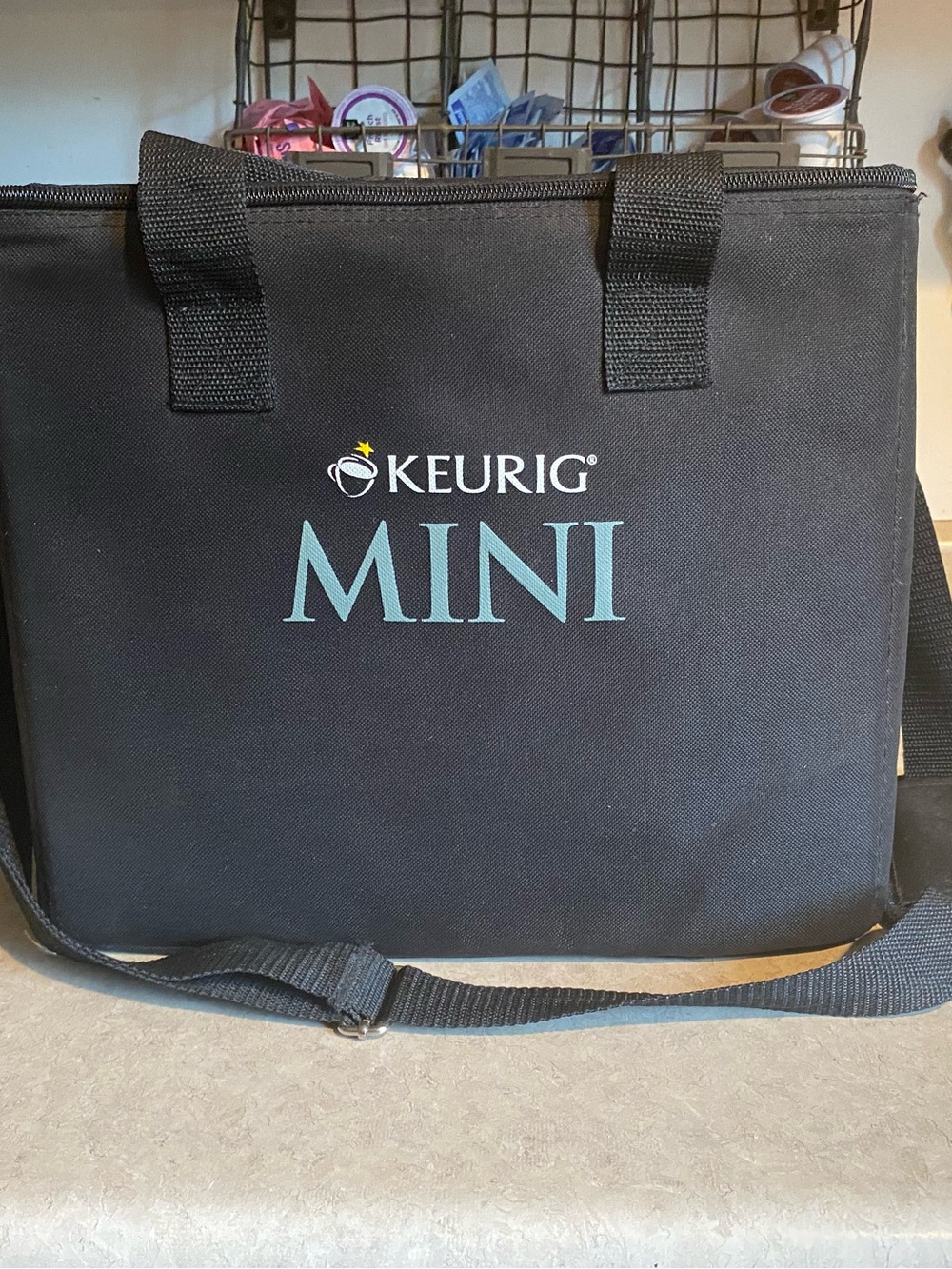 Keurig Mini Travel Tote Bag W/ Shoulder Strap & Handles